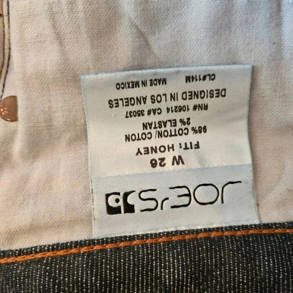 Joe's Jeans Anthropologie Honey Fit Low Rise Dark Denim Hale Wash Bootcut Sz 26. - Picture 15 of 16